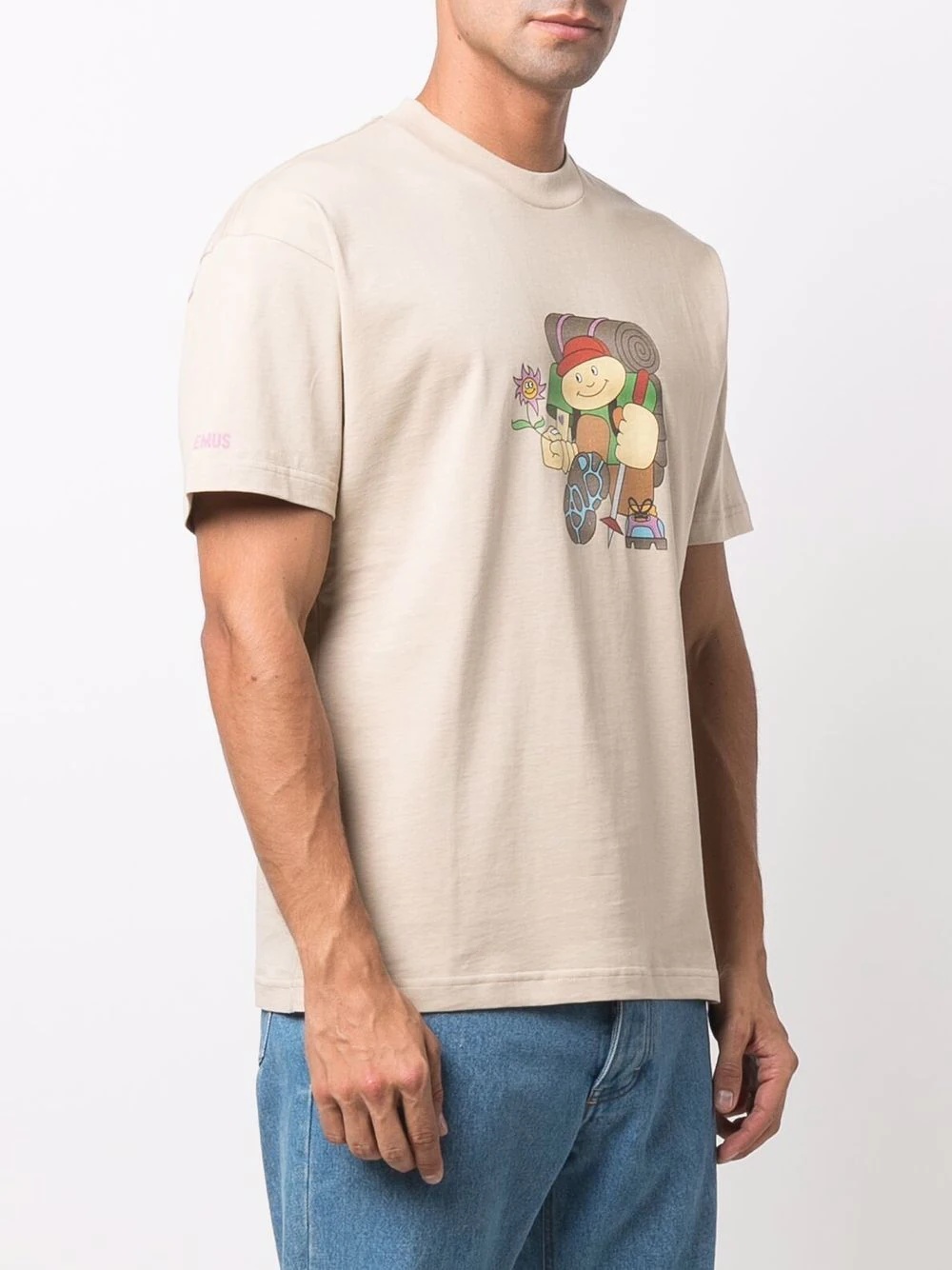 Treck-print short-sleeve T-shirt - 3