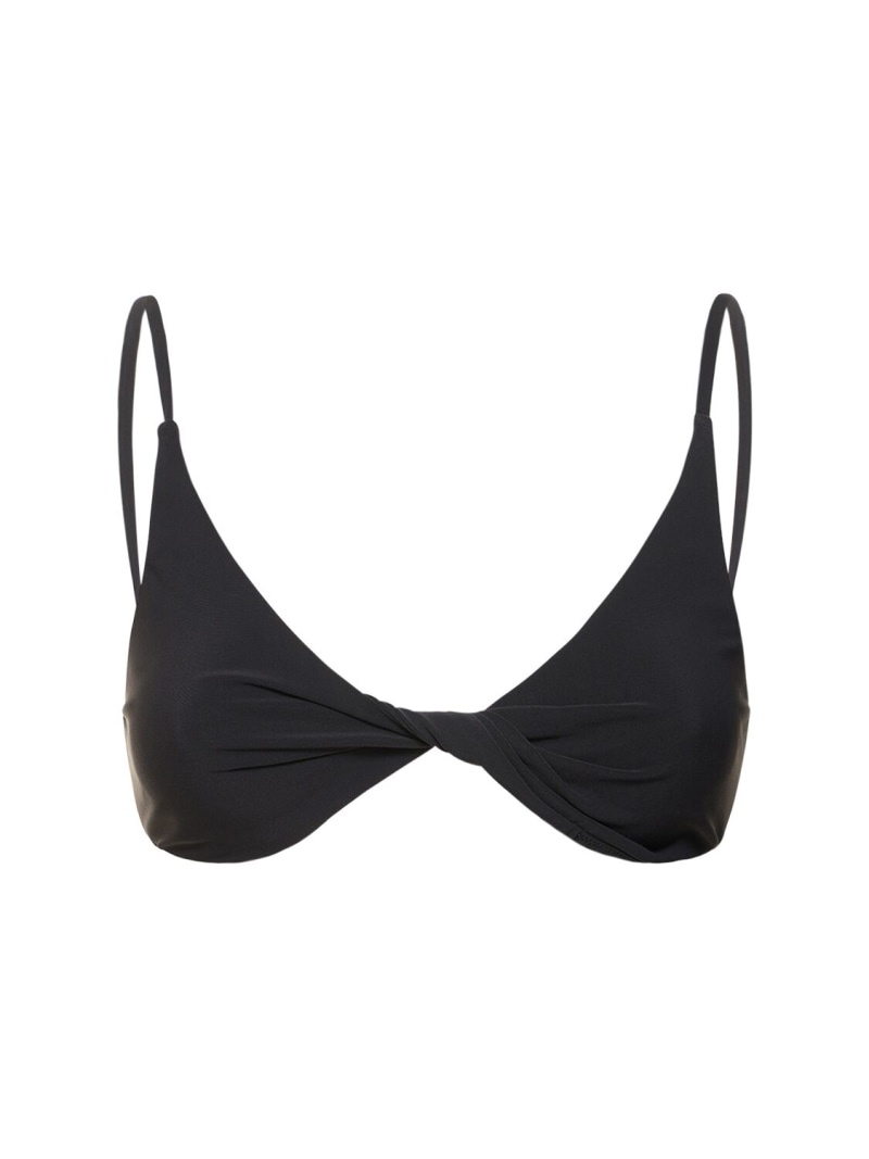 Twist-front triangle bikini top - 1