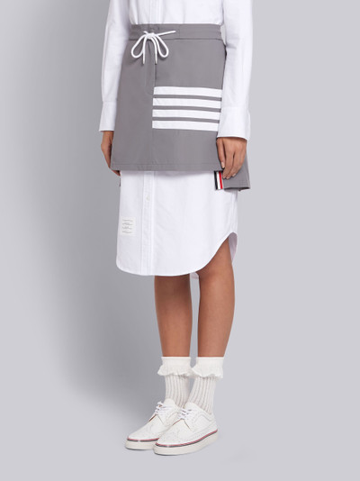 Thom Browne Medium Grey Flyweight Tech Pleated 4-Bar Mini Skirt outlook