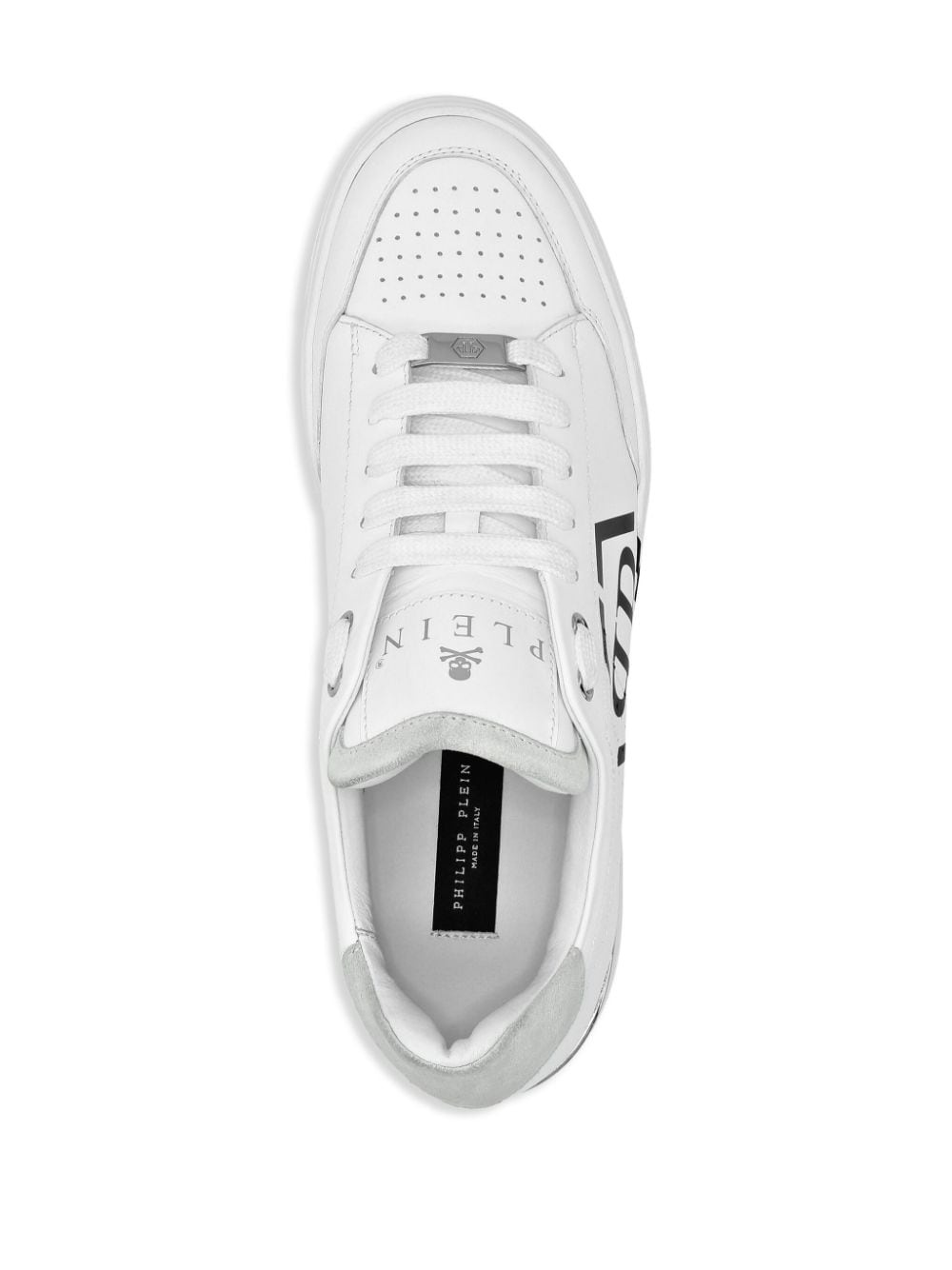 Hexagon leather sneakers - 3