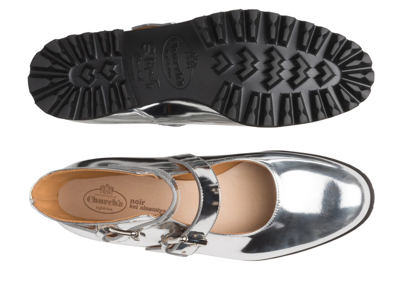 Kn2
Mirror Calf Leather Mary Jane Boot Silver 3