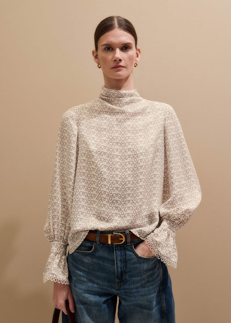 Cowl Neck Blouse 1