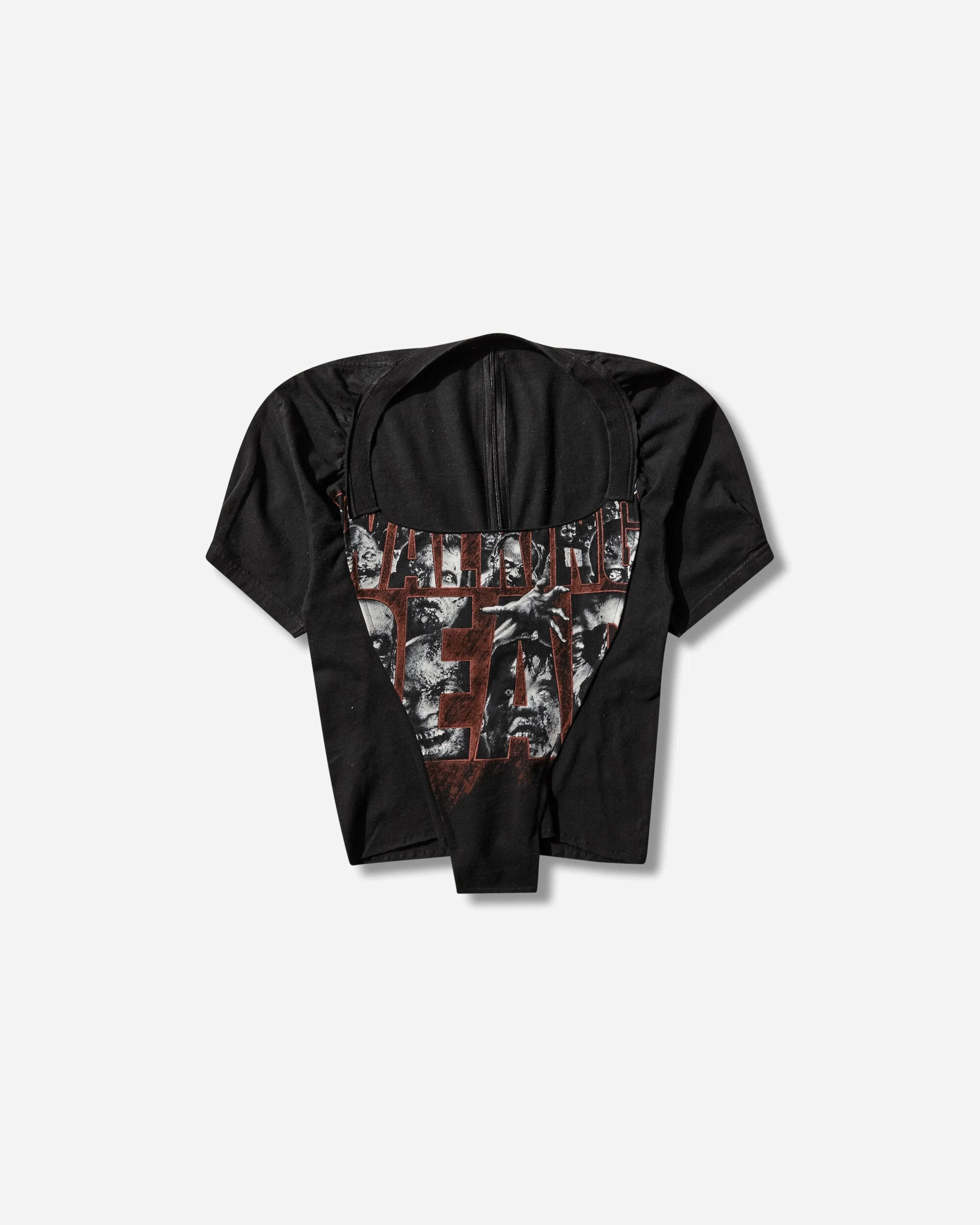Women's Dirndl Cut Up Tee Black - 1