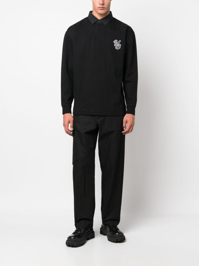 Y-3 logo-embroidered cotton shirt outlook