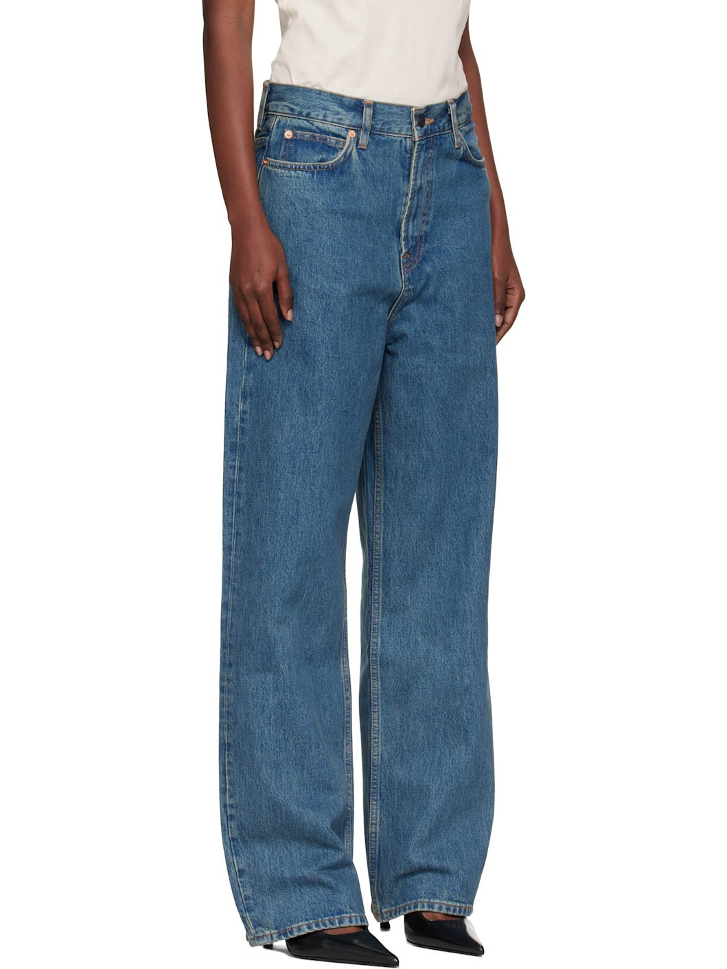 Blue Low-Rise Jeans - 2