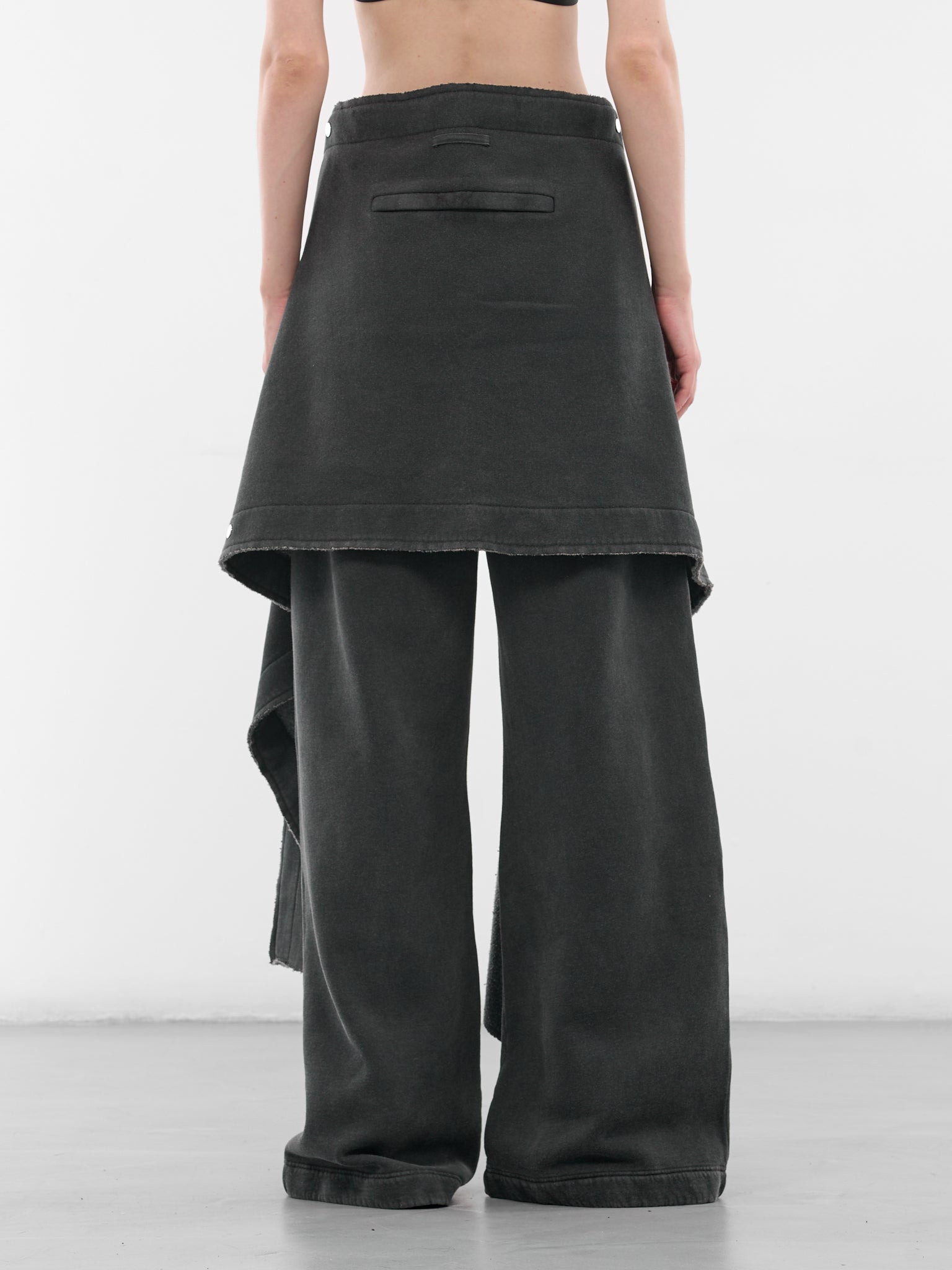 Gray Deconstructed Fleece Sweatpants - 3