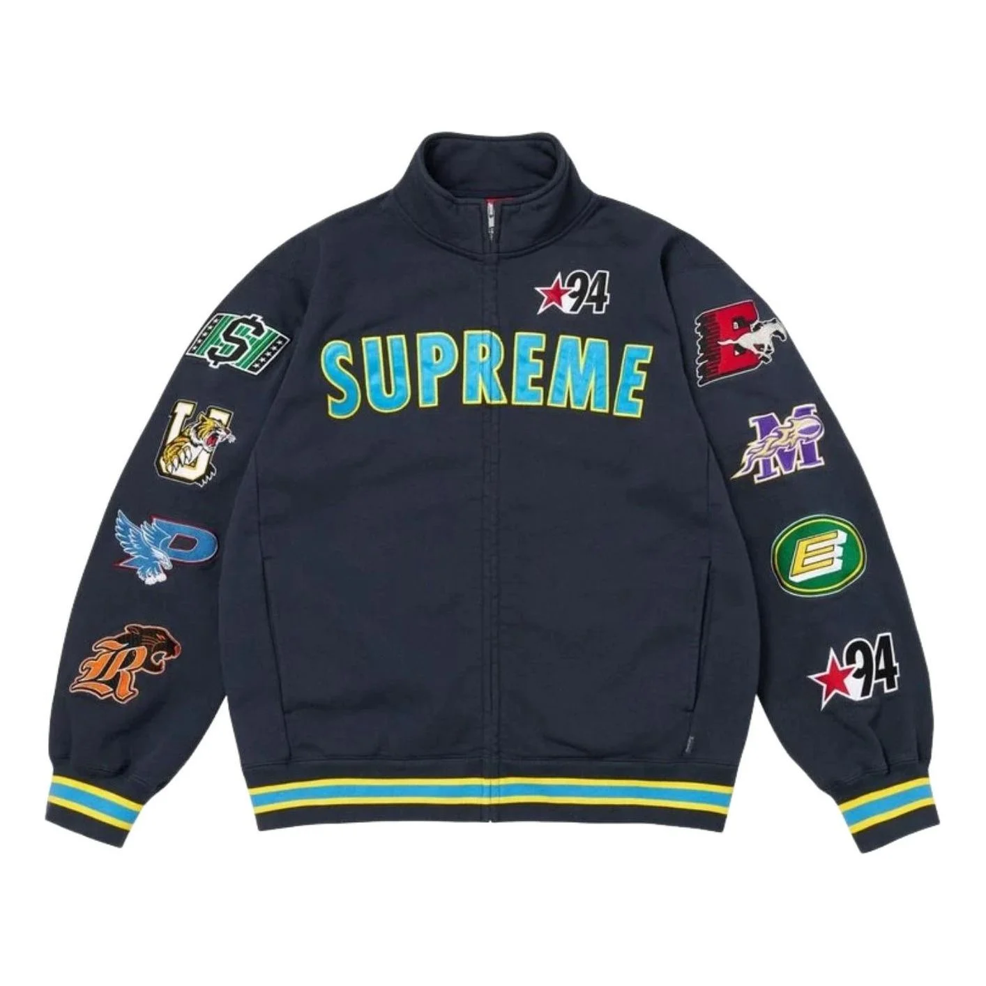 Supreme SS26 Mascots Zip Up Sweatshirt Jacket 'Navy' SUP-SS26-126-NVY - 1