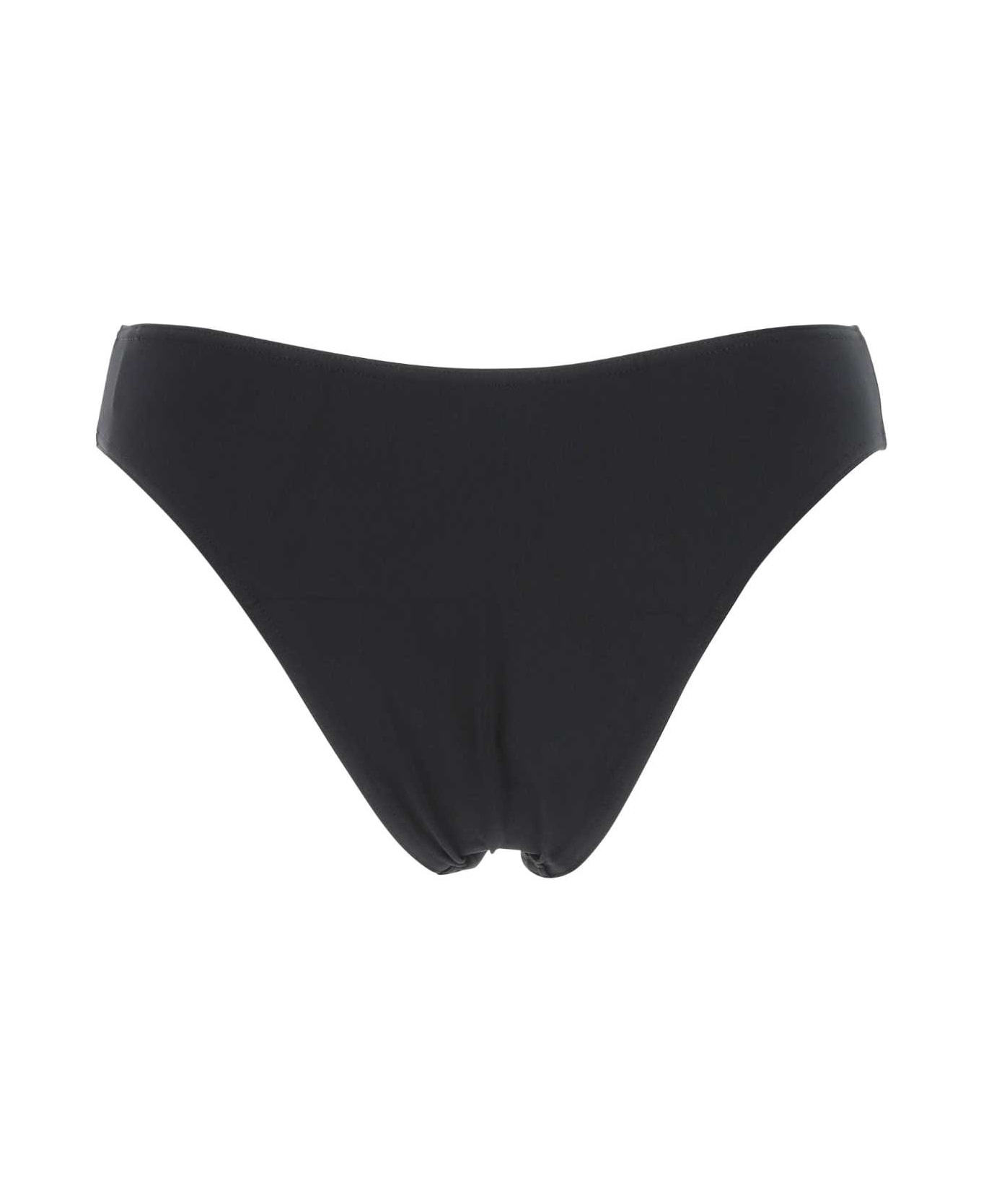 Black Stretch Nylon Bikini Bottom - 2