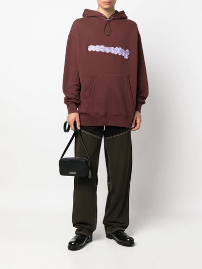 JACQUEMUS logo embroidered hoodie outlook