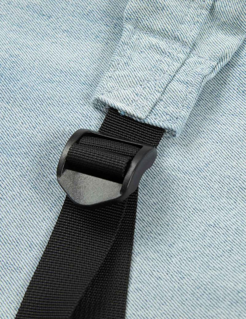 MULTIPLE DISTRESSED APPLIQUÉS DENIM BACKPACK 6