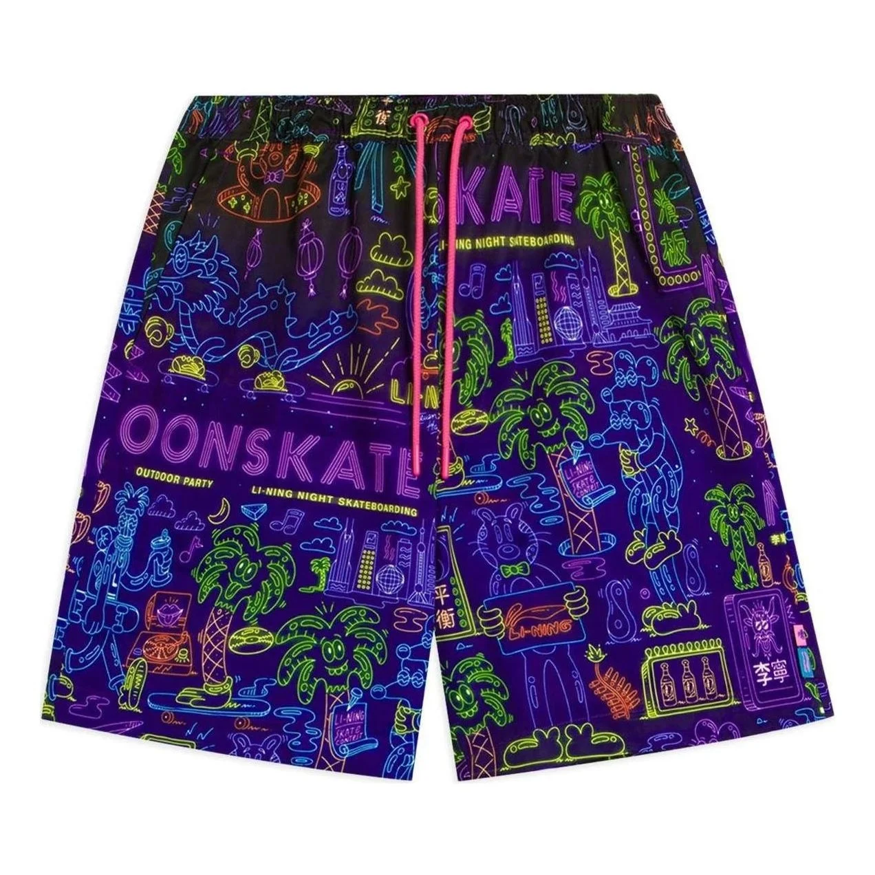 Li-Ning x Steven Harrington All-Over Print Shorts 'Multi-Color' AKSSB45-1 - 1