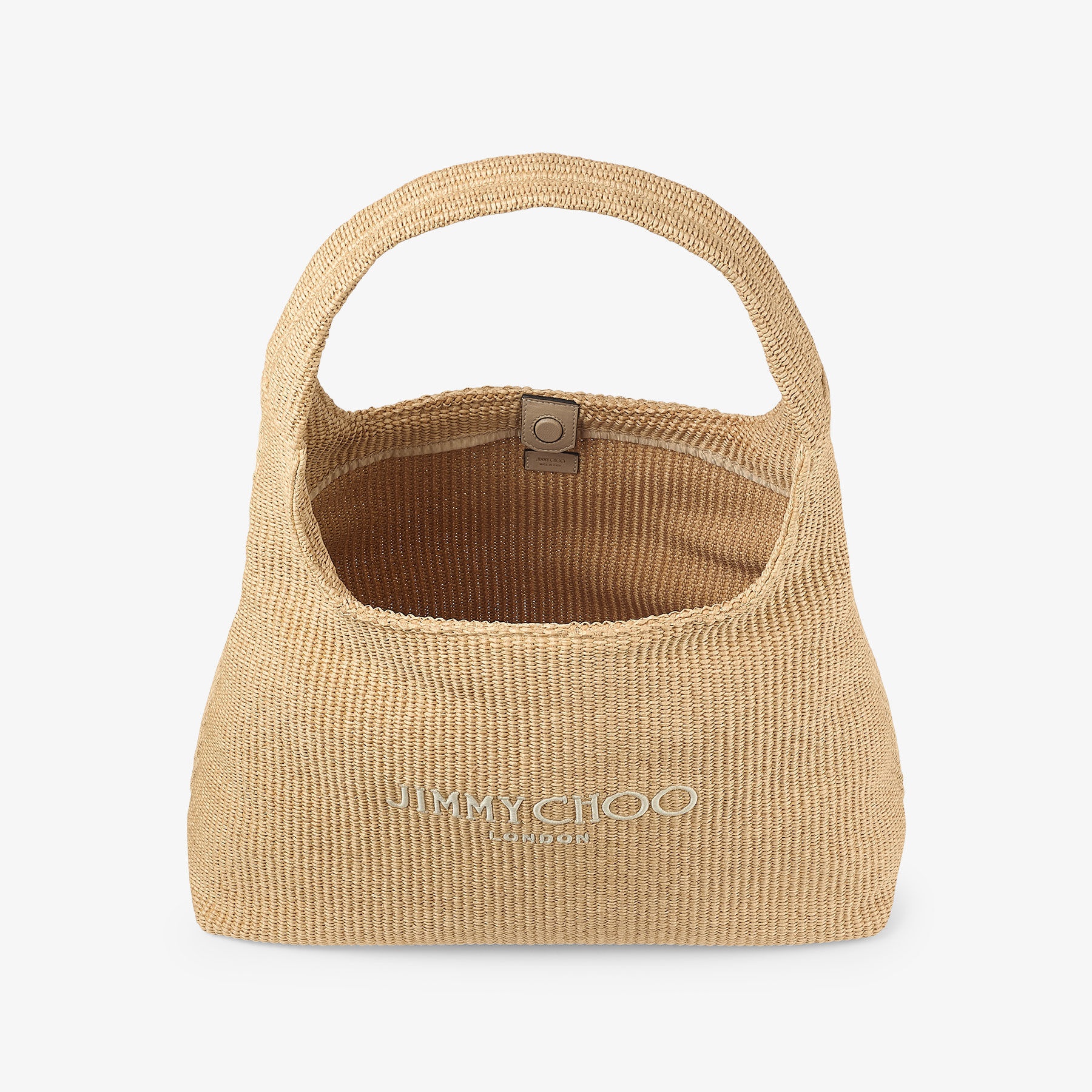 Beach Diamond Hobo L
Natural Raffia Shoulder Bag - 4