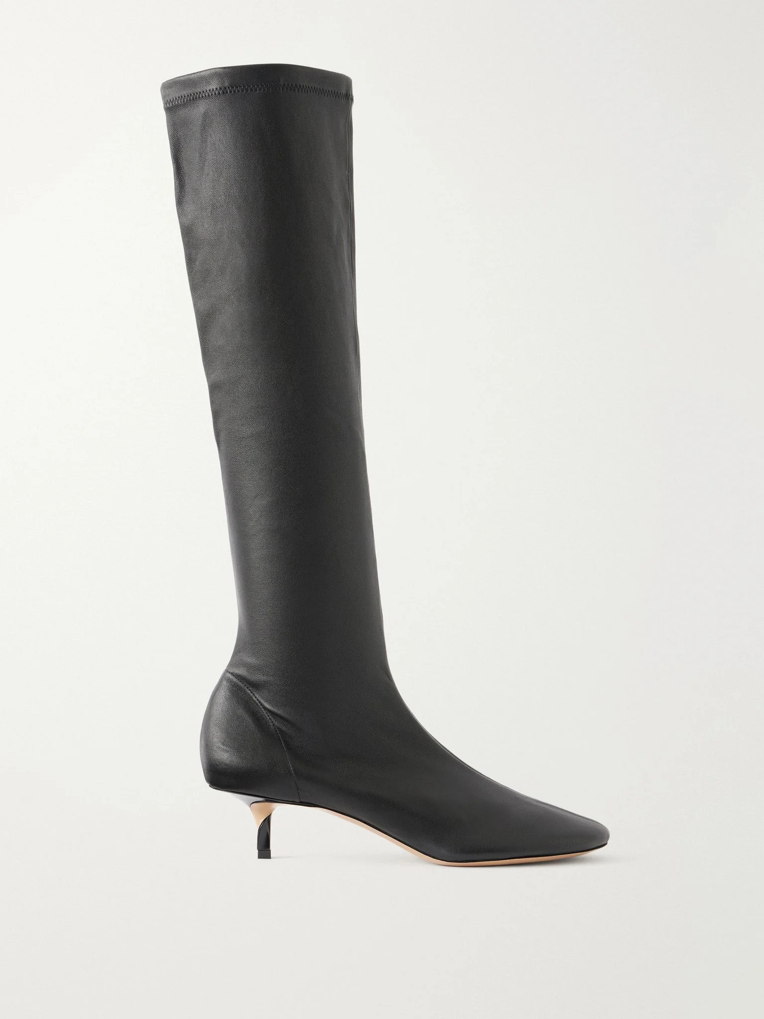 Collant 45 leather knee boots Black - 1