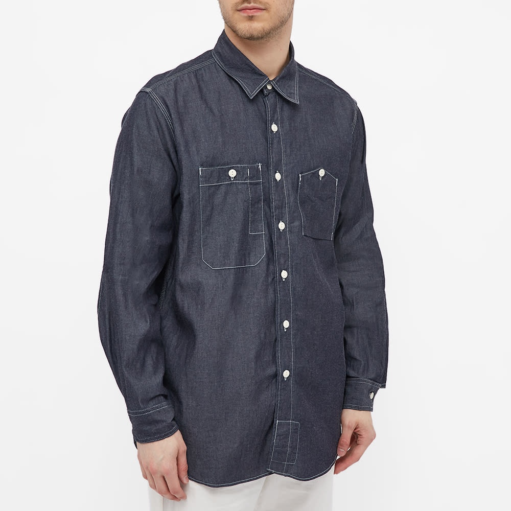 Engineered Garments Indigo Work Shirt - 4