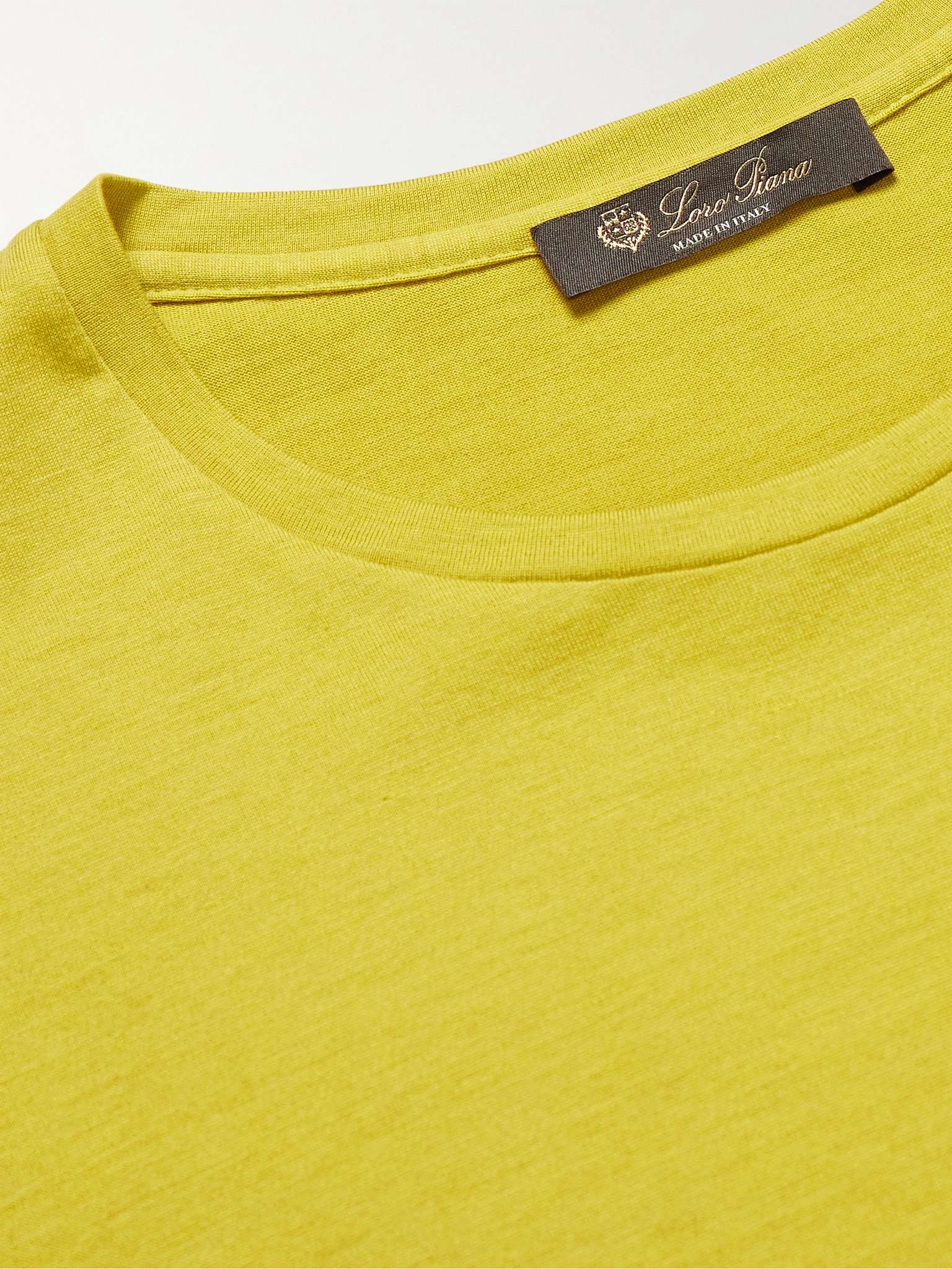 Slim-Fit Silk and Cotton-Blend Jersey T-Shirt - 5