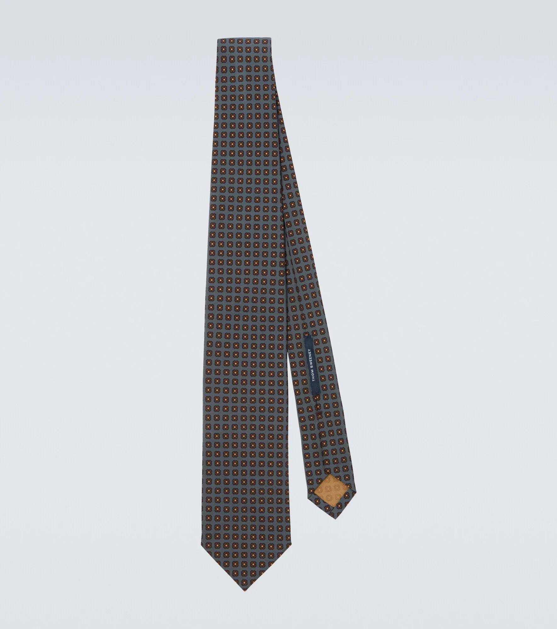 Printed silk tie - 1