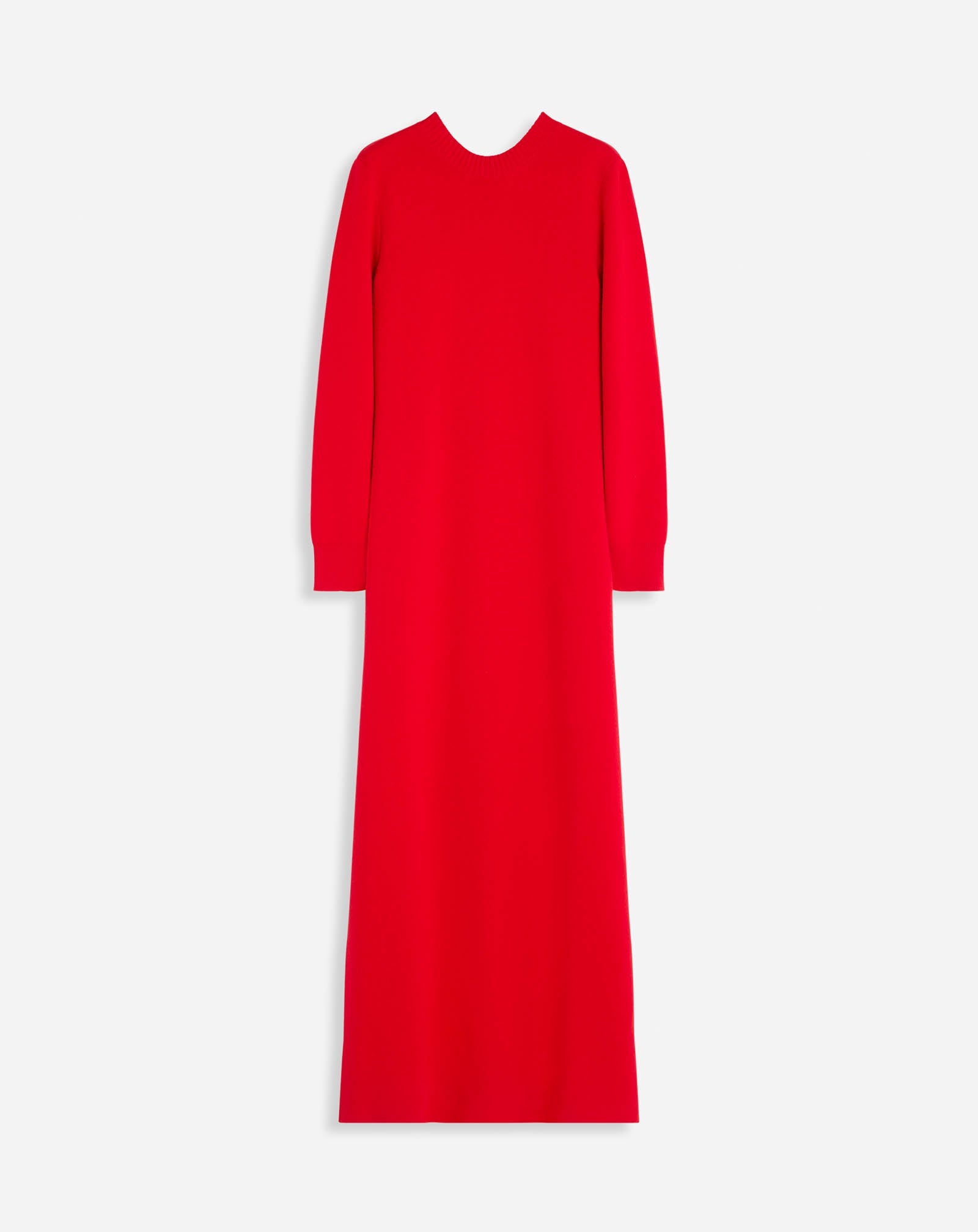 OPEN BACK MAXI DRESS  IN WOOL AND CASHMERE - 1