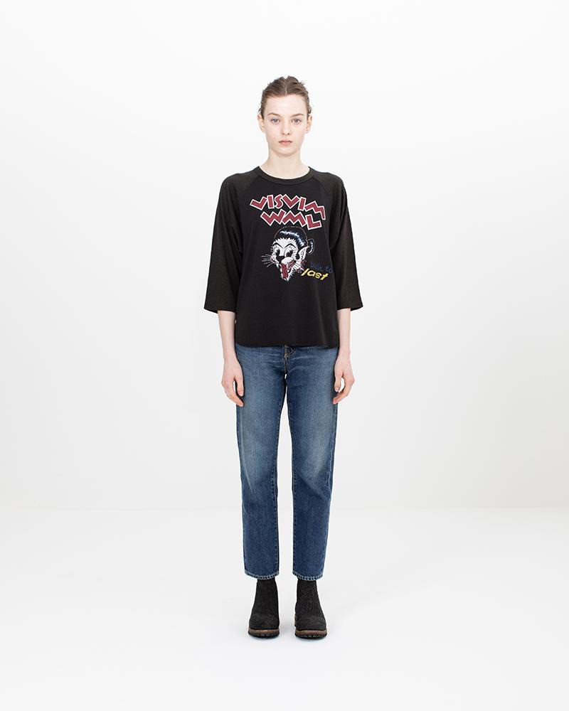visvim GRIDIRON TEE L/S (SUPERFINE) W BLACK outlook
