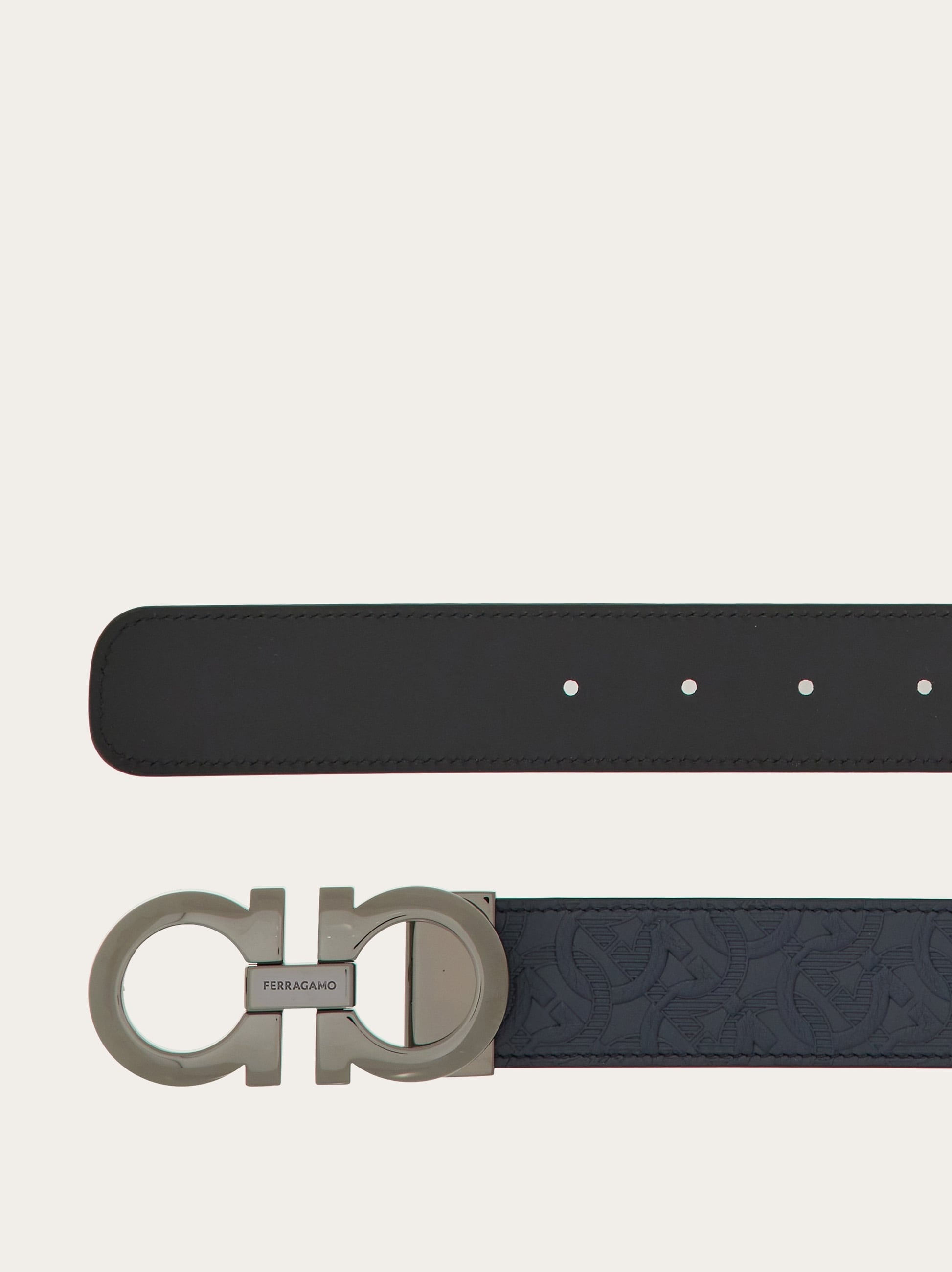 Reversible and adjustable Gancini belt - 2