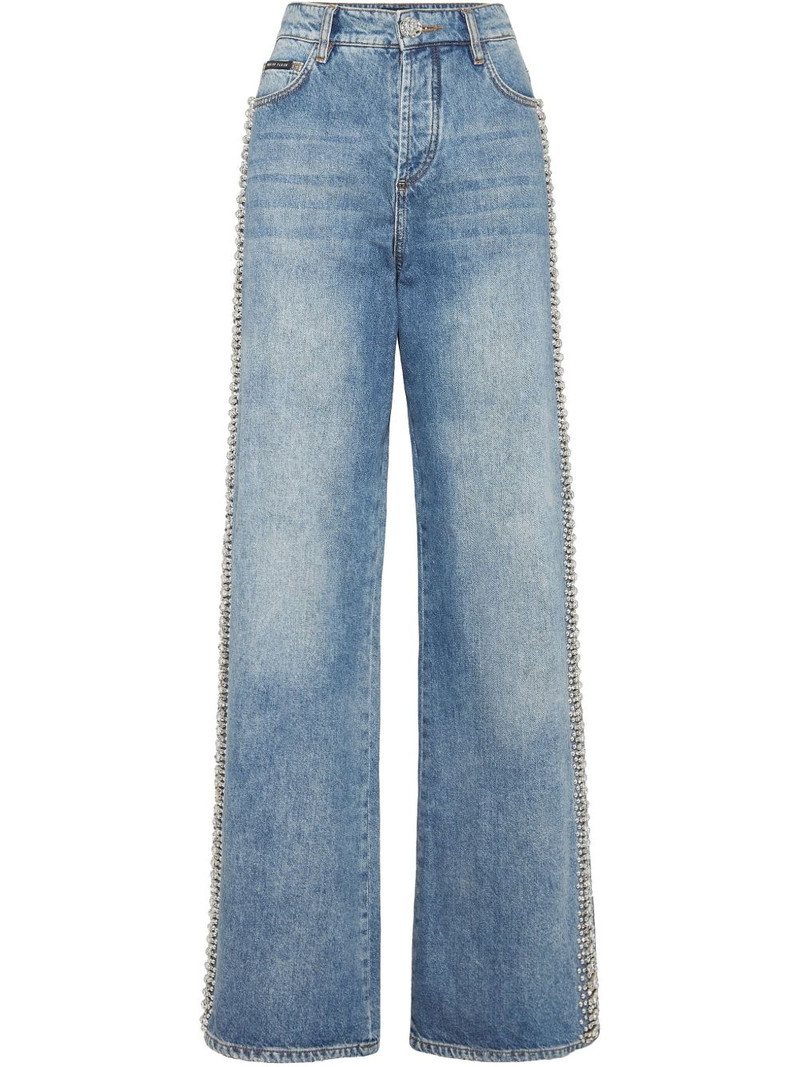 crystal-embellished jeans 1