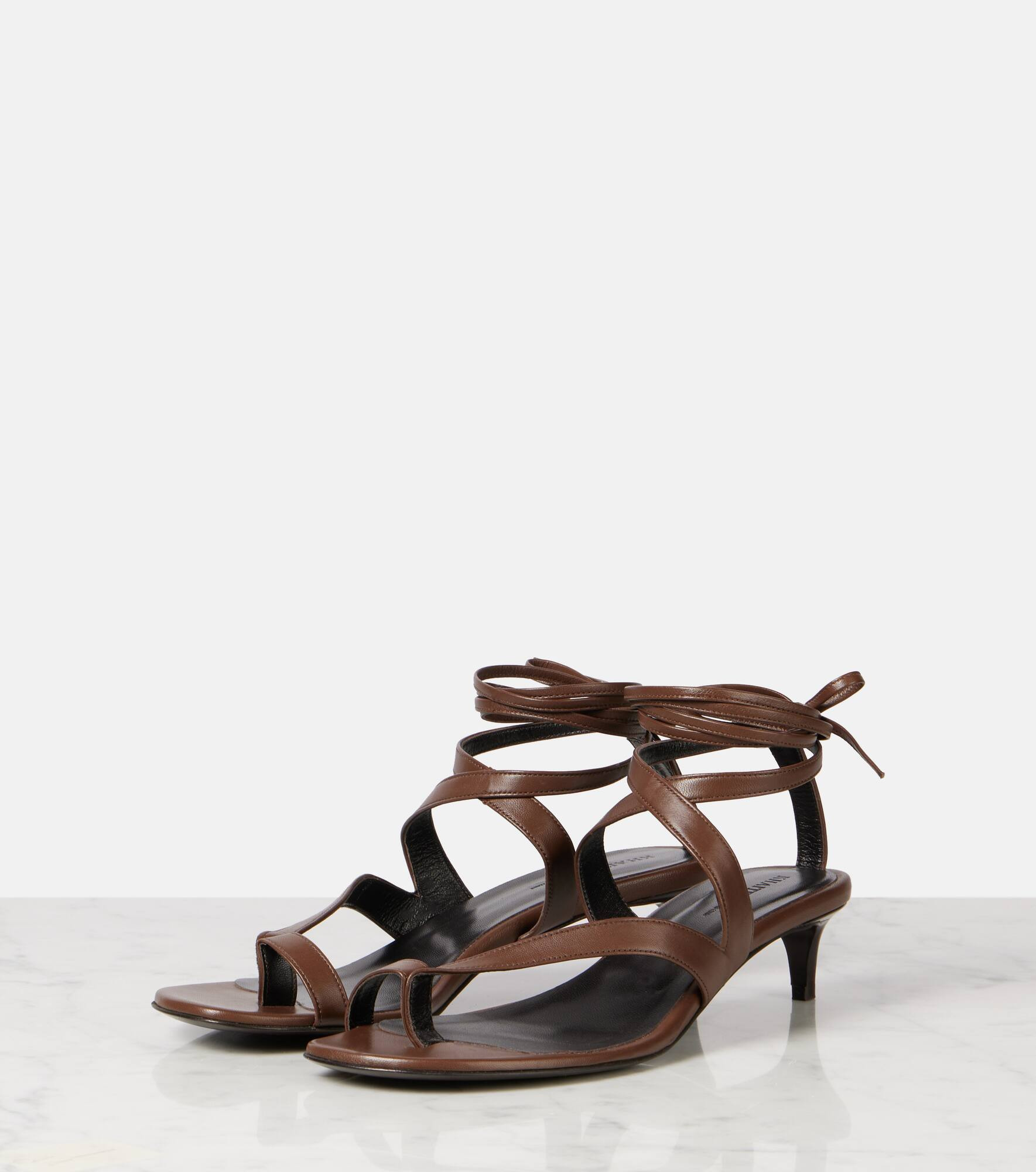 Aimee 35 leather thong sandals - 4