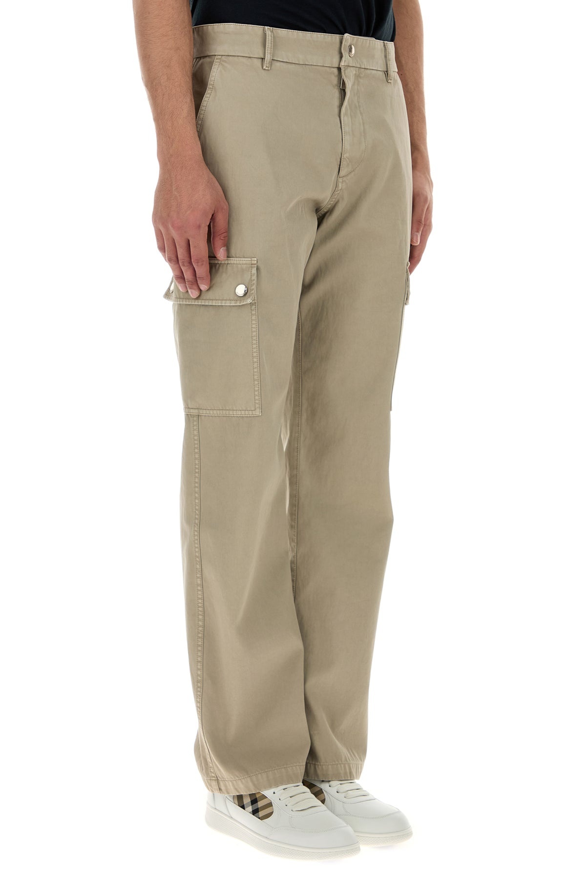 Cappuccino cotton cargo pant - 3