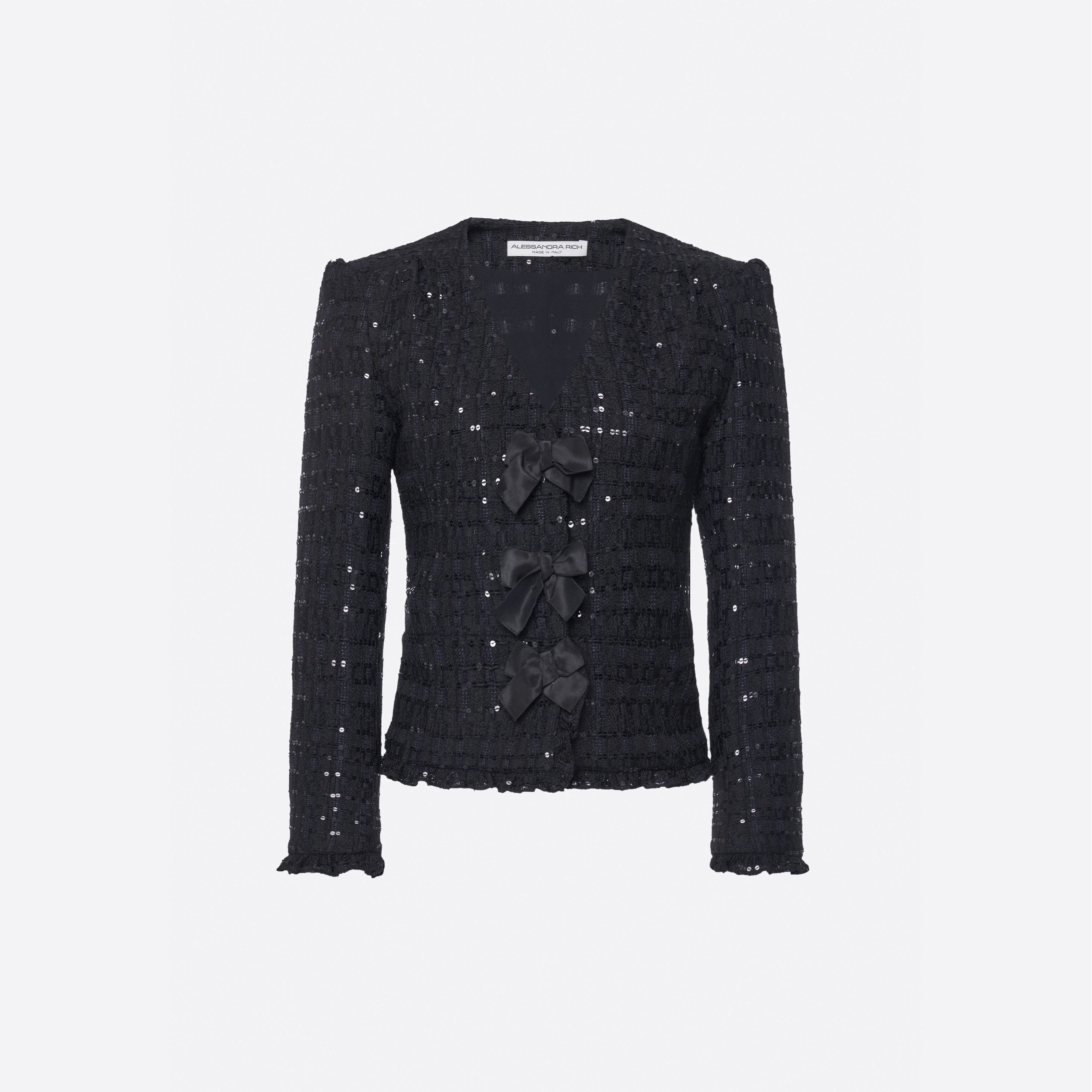 SEQUIN TWEED JACKET - 1