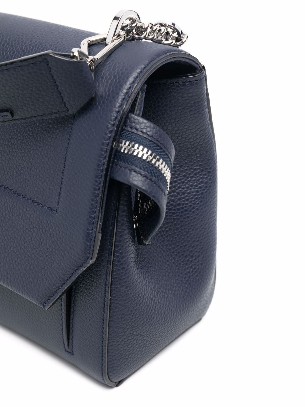 logo-print leather tote bag - 5