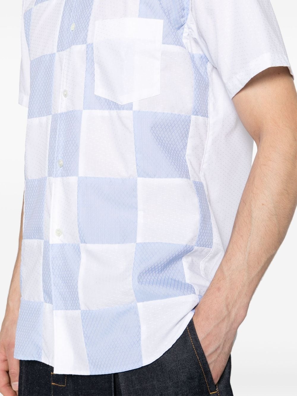 patchwork cotton shirt - 5