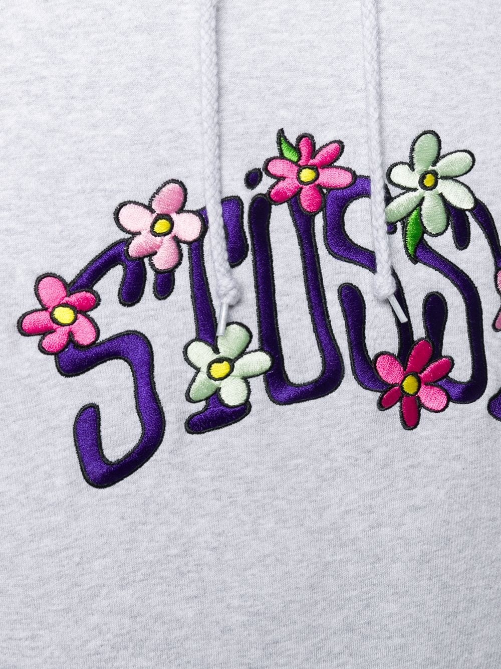 floral logo print hoodie - 5