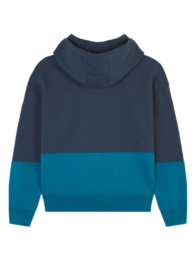 colourblock-design logo-patch hoodie 5