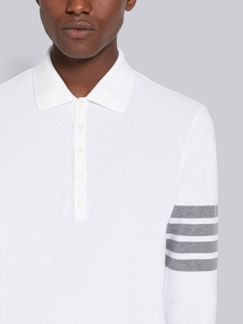 Classic Pique Hector 4-Bar Long Sleeve Polo 4
