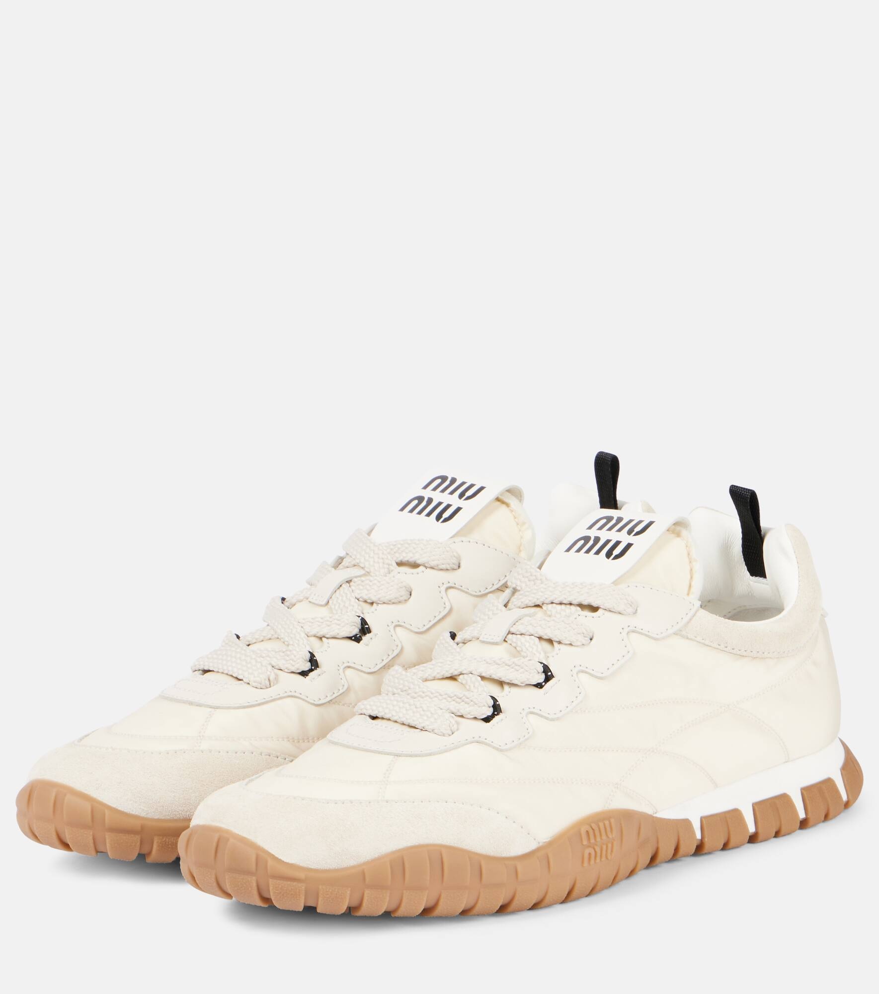 Tyre suede-trimmed sneakers - 4