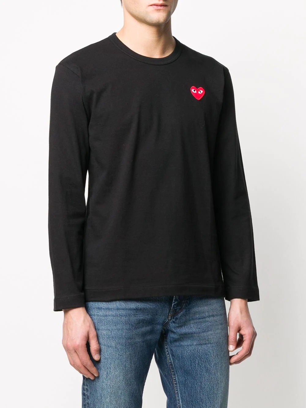 embroidered heart T-shirt - 3