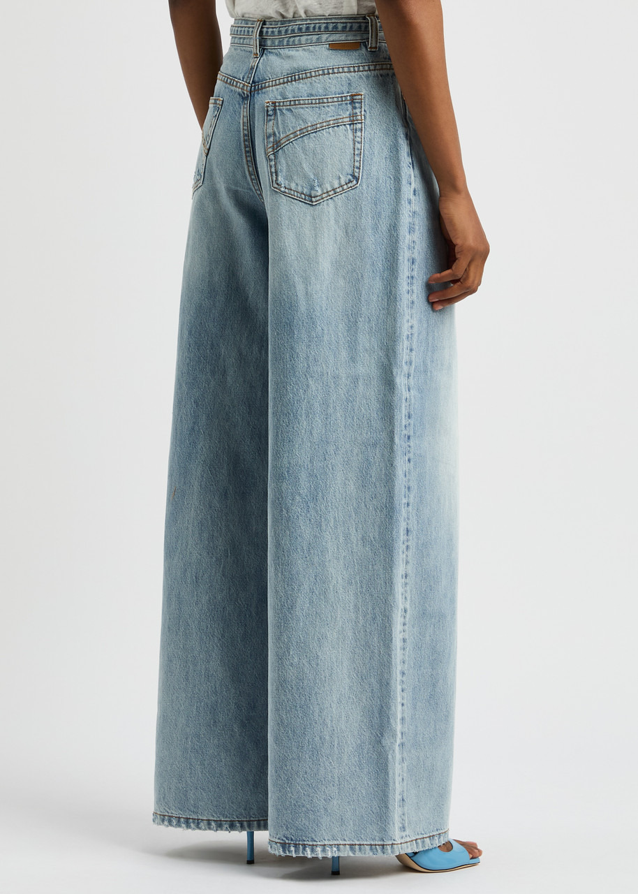 Zimmermann Illuminate Belted Flared-leg Jeans - 3