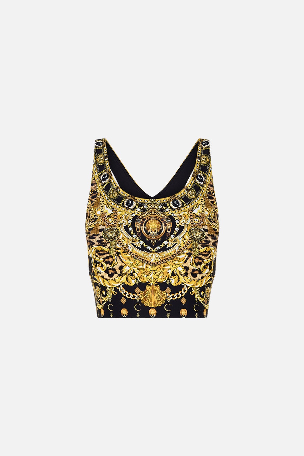 BANDED RACER BACK CROP - 1