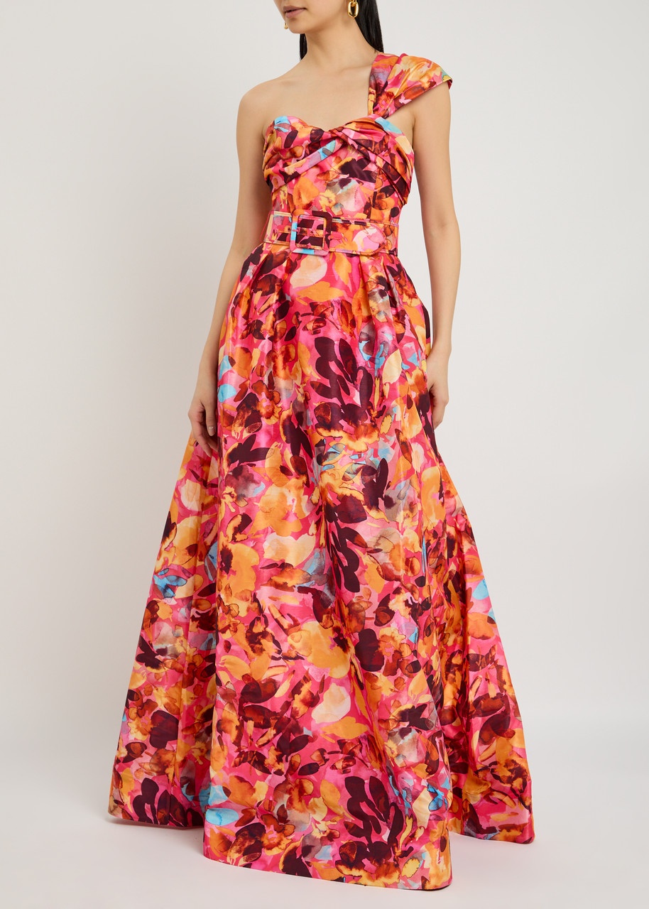 Rebecca Vallance Gardenia Floral-printed Moiré Gown - 2