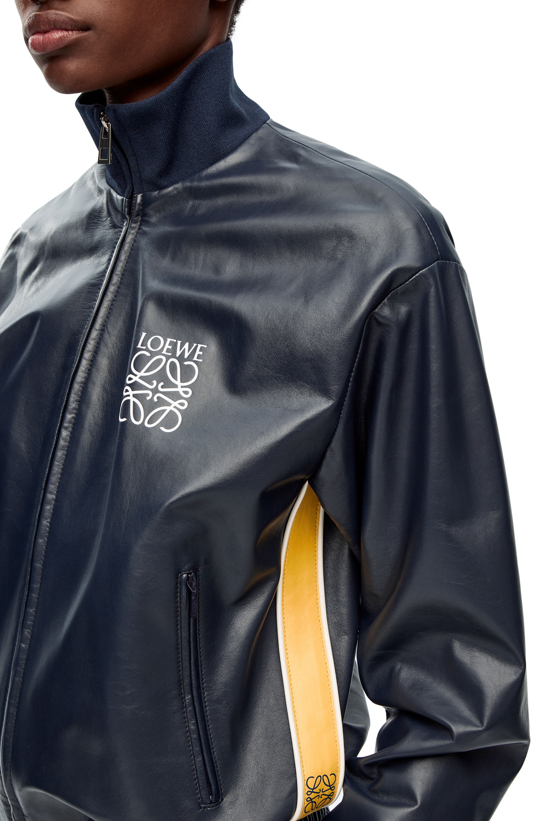 Tracksuit jacket in nappa - 5