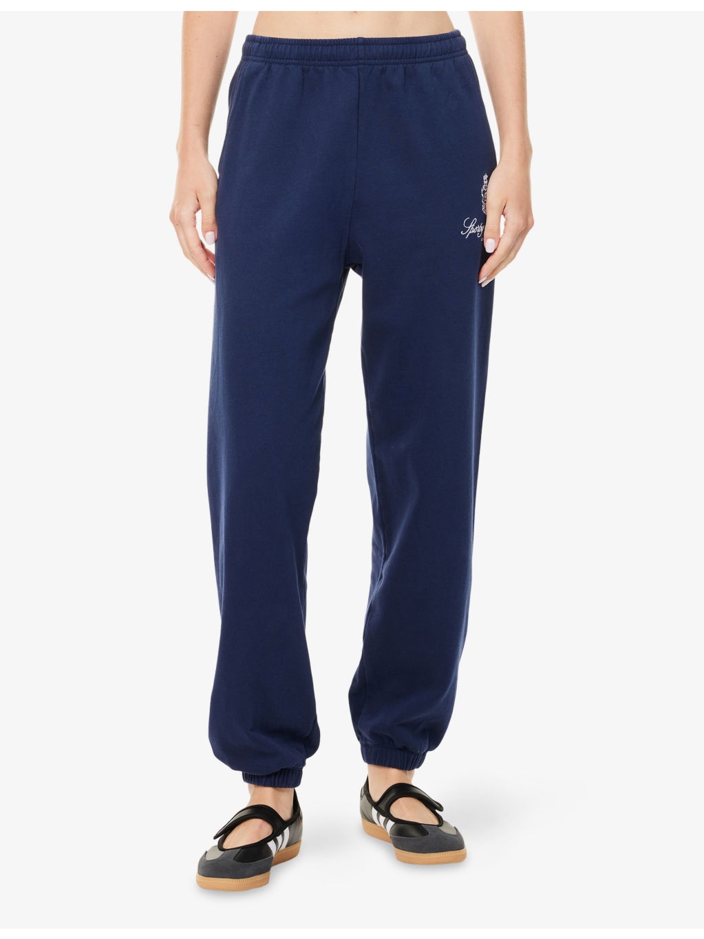 Vendome Embroidered Cotton-Jersey Jogging Bottoms - 3