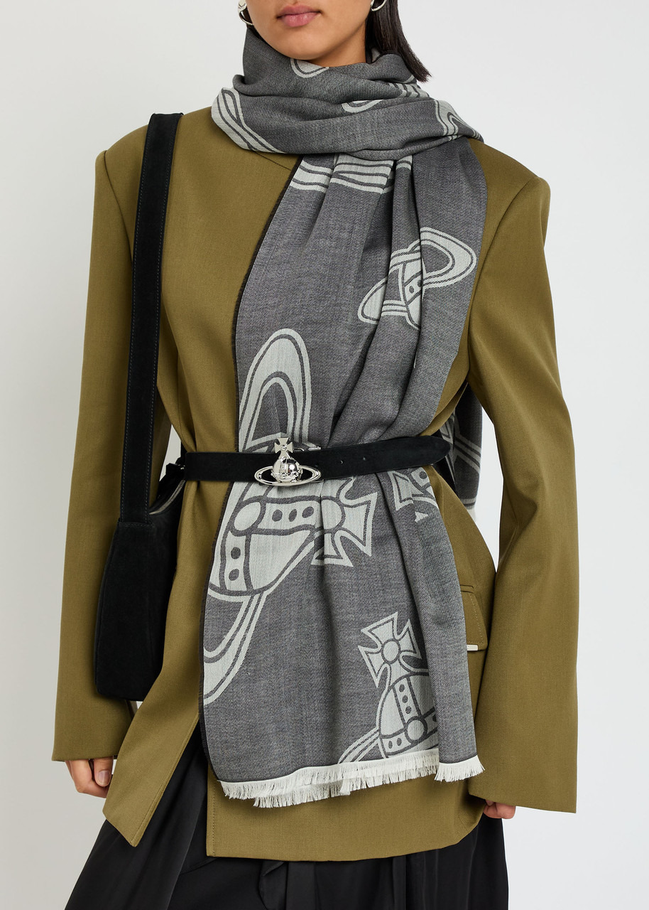 Vivienne Westwood Orb-monogrammed Cotton-blend Scarf - 2
