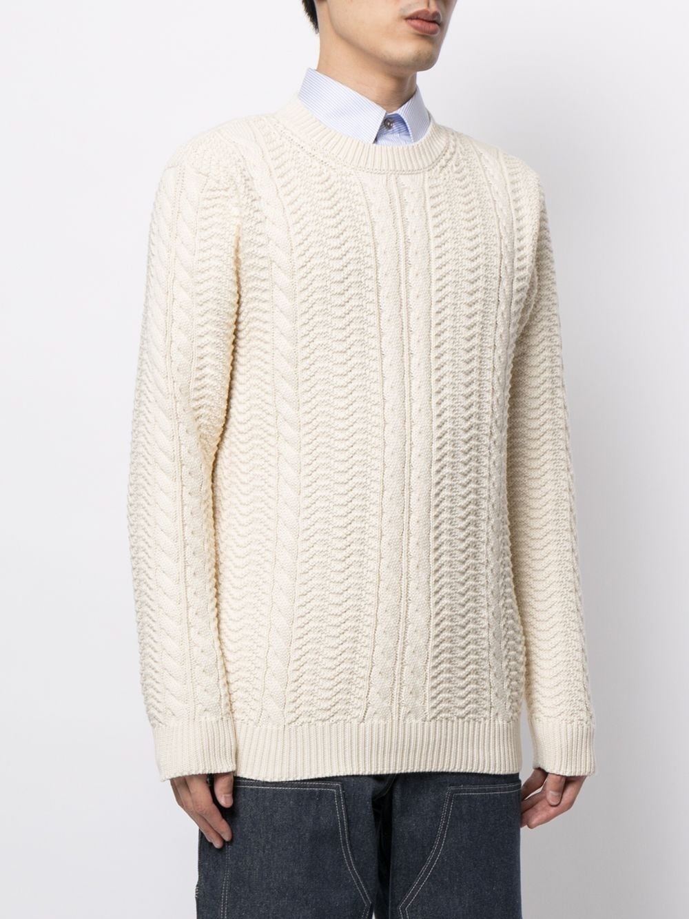 crew-neck chunky-knit jumper - 3