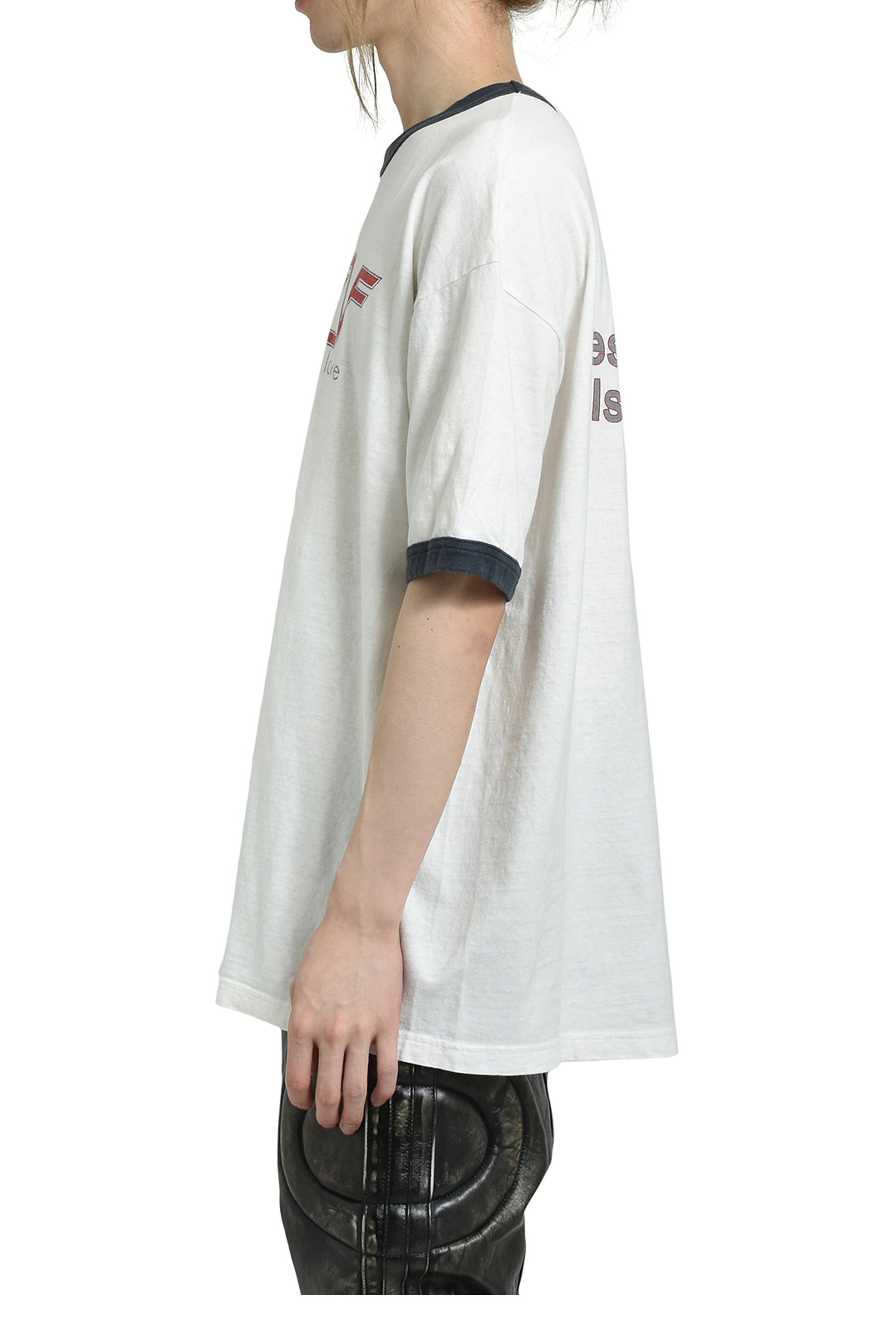 S/S RINGER T-SHIRT / WHT - 3