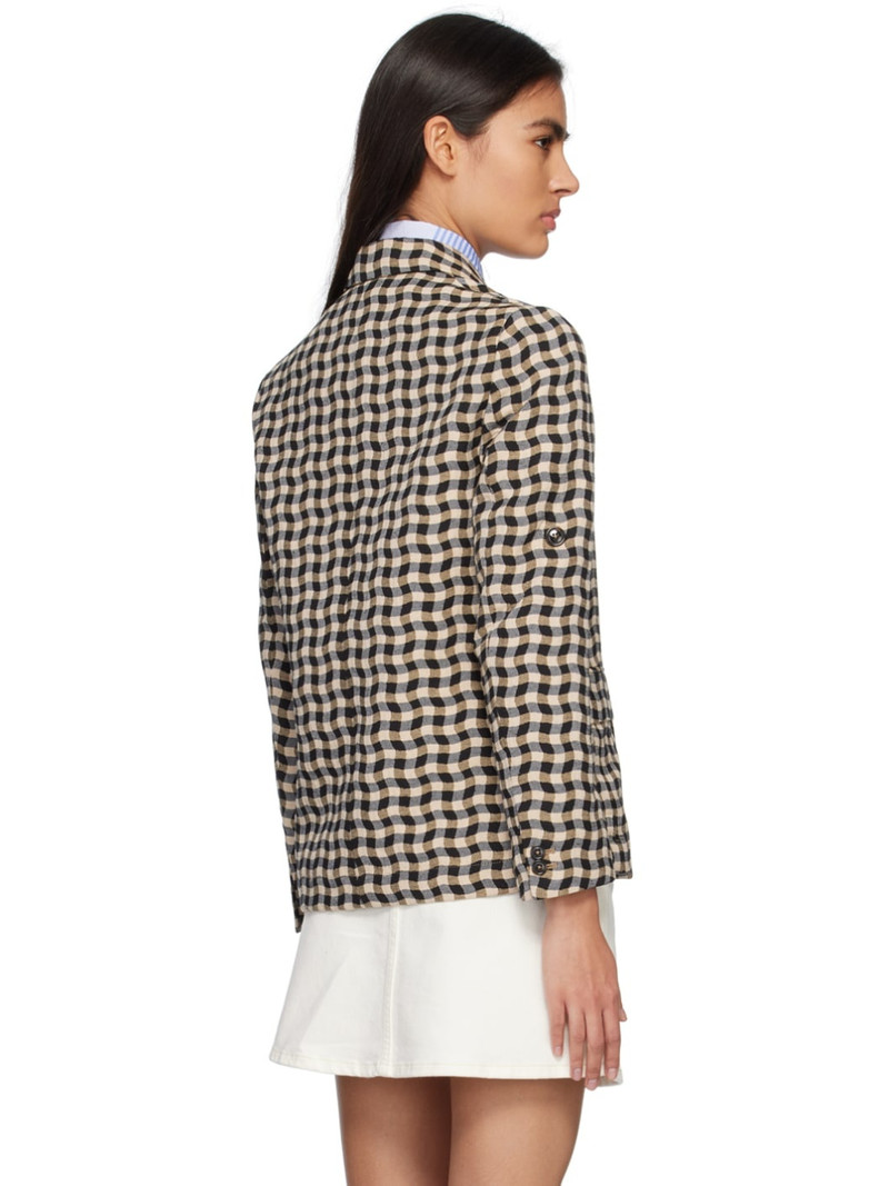 Brown Kenzo Paris Double-Breasted Blazer 3
