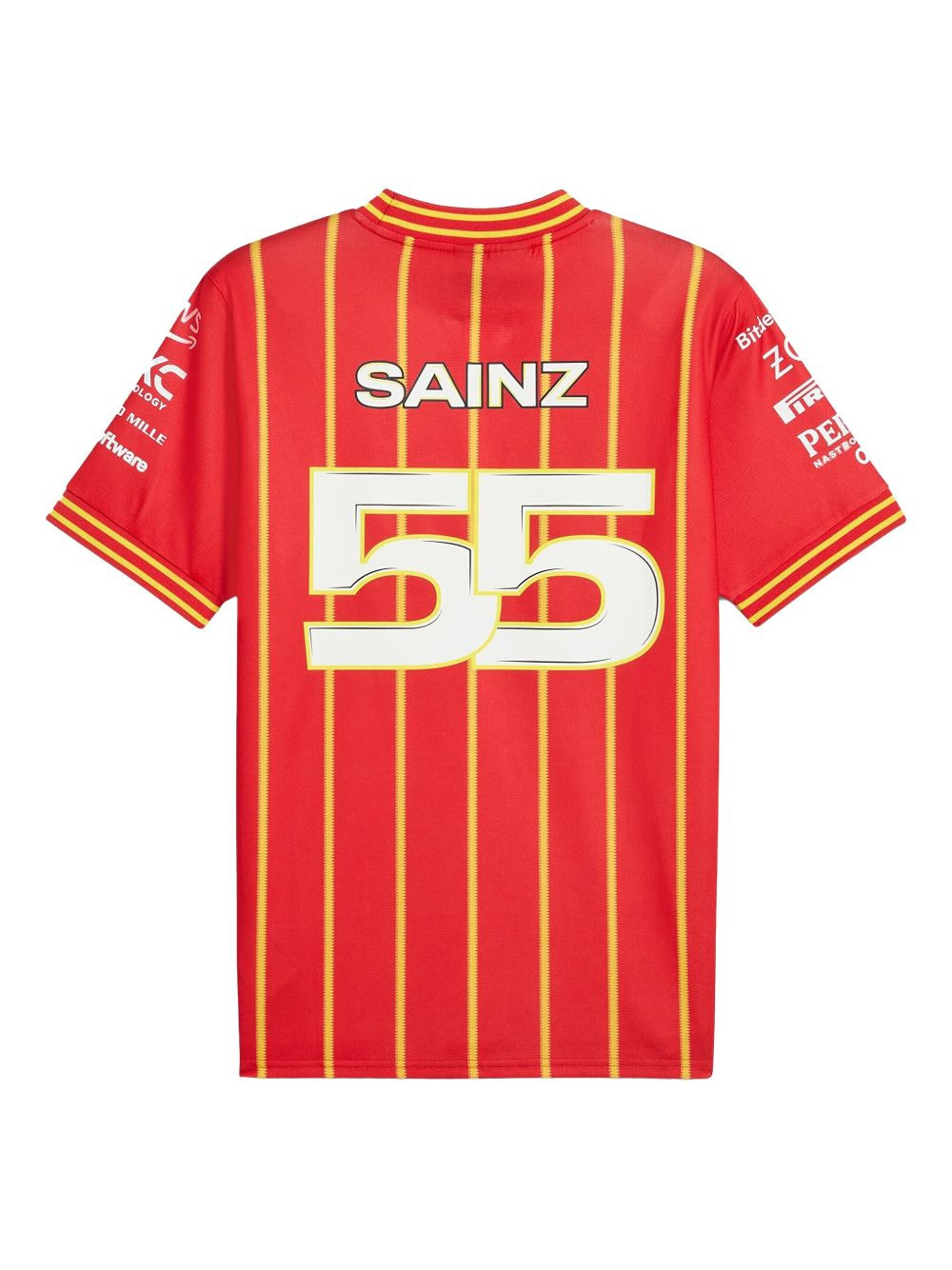 Ferrari team Soccer striped T-shirt - 2