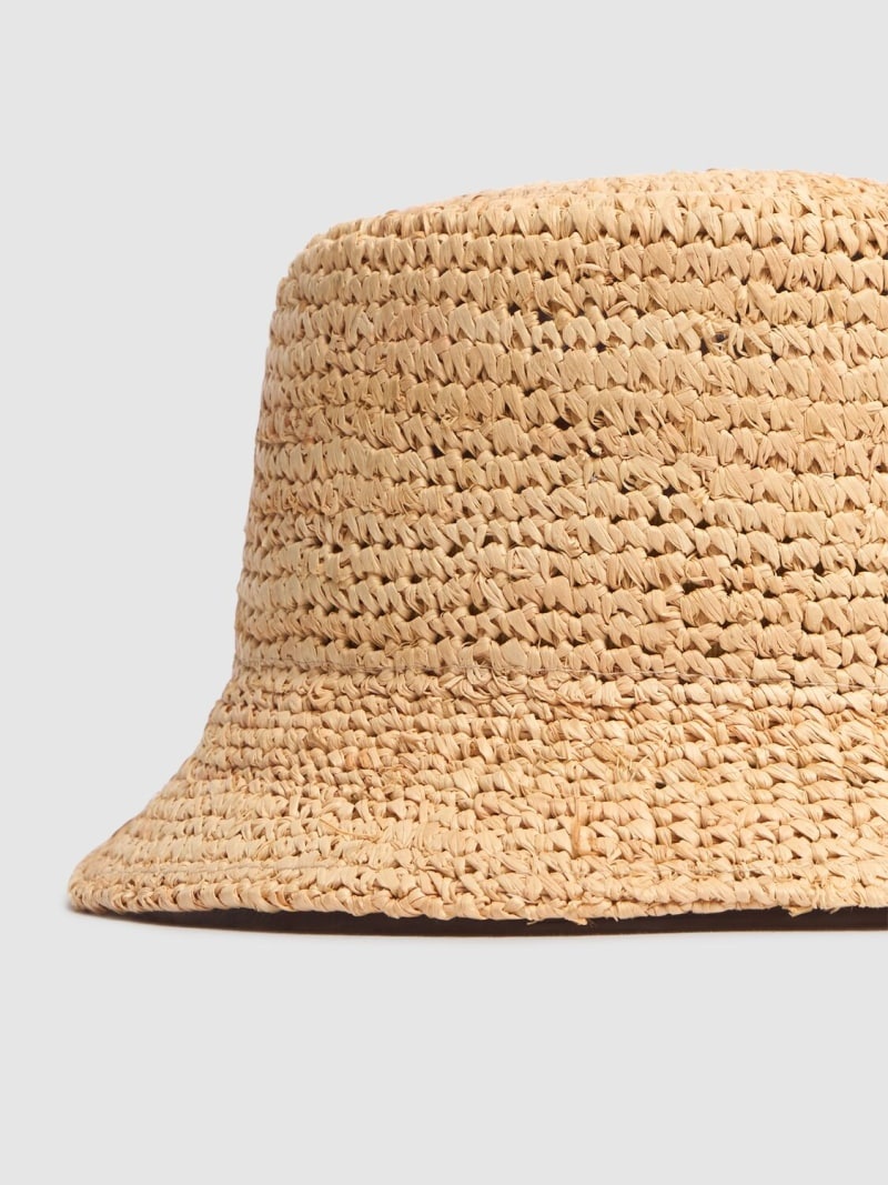 Le Bob Pesco raffia effect bucket hat - 3