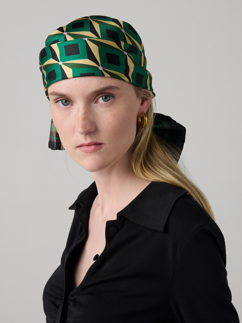 DIANE VON FURSTENBERG Flag Silk Scarf outlook