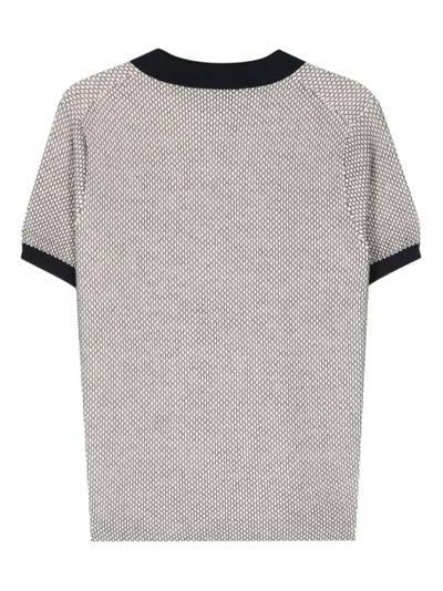 Aspesi honeycomb-knit polo shirt outlook