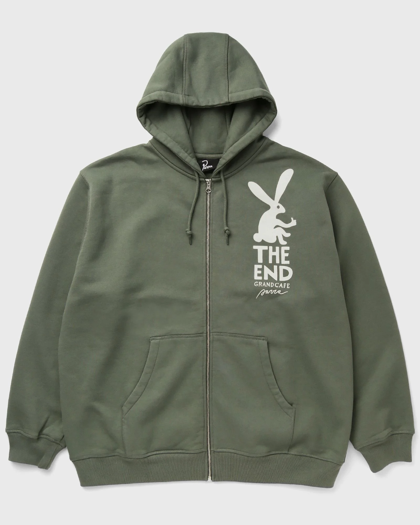 END THE BUNNY ZIP HOODED SWEATSHIRT - 1