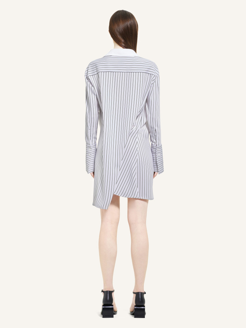 TWIST STRIPED SHIRTING DRESS 4