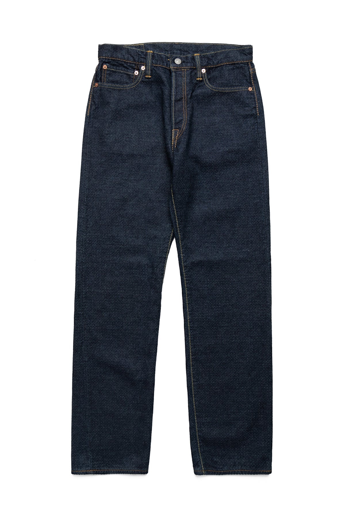 1170-1-ID Sashiko 5P Pants Loose Fit - Indigo x Indigo - 3